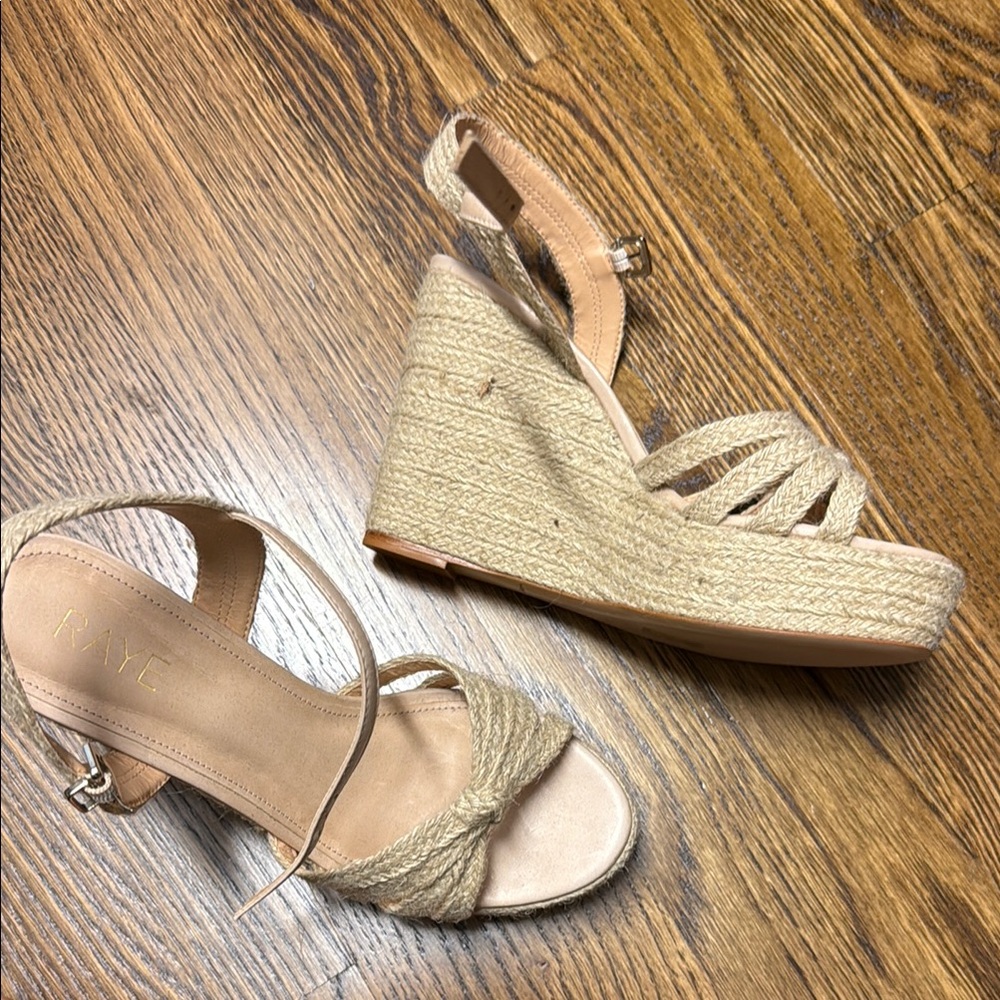 Raye Women's Tan Wedge Sandals